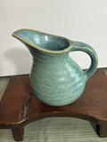 Pfaltzgraff "Seychelles" Stoneware Pitcher — Blue-Green Drip Glaze, Modern Coastal Kitchen Decor